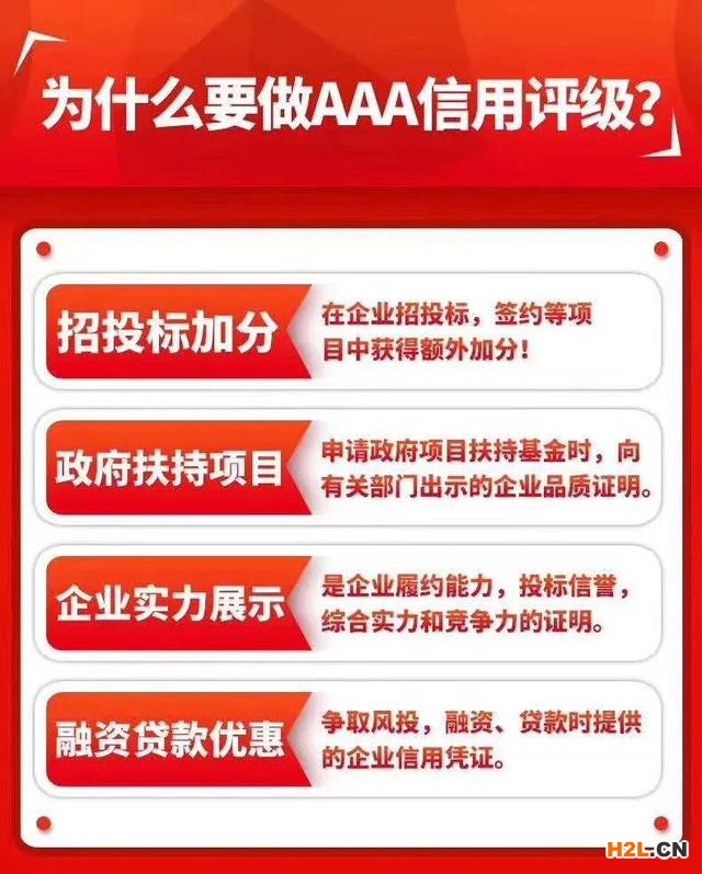 AAA信用評級認證為什么是企業(yè)必備，有什么好處？