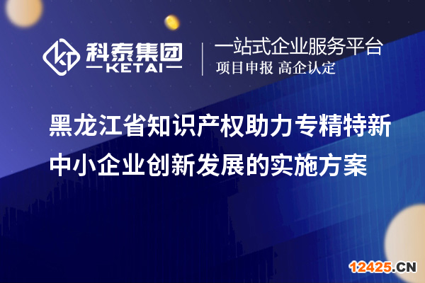 黑龍江省知識產(chǎn)權(quán)助力專精特新中小企業(yè)創(chuàng)新發(fā)展的實(shí)施方案