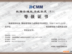 數據管理能力成熟度認證(DCMM)詳解