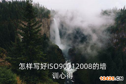 怎樣寫好ISO90012008的培訓心得