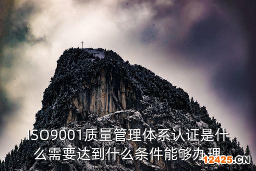 ISO9001質量管理體系認證是什么需要達到什么條件能夠辦理