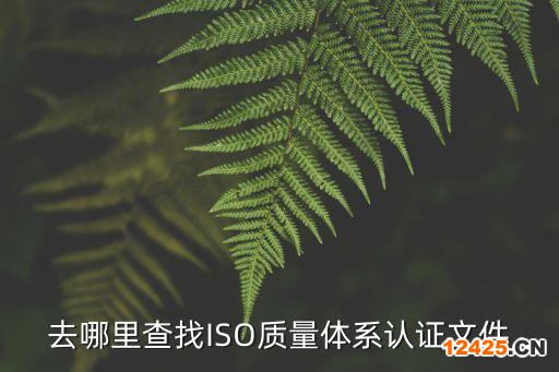 去哪里查找ISO質量體系認證文件