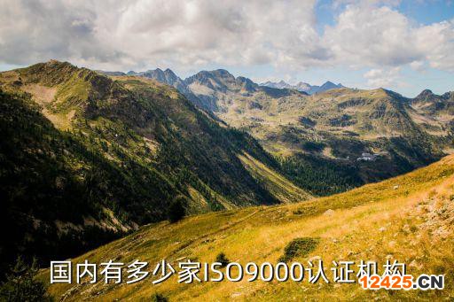 國內有多少家ISO9000認證機構