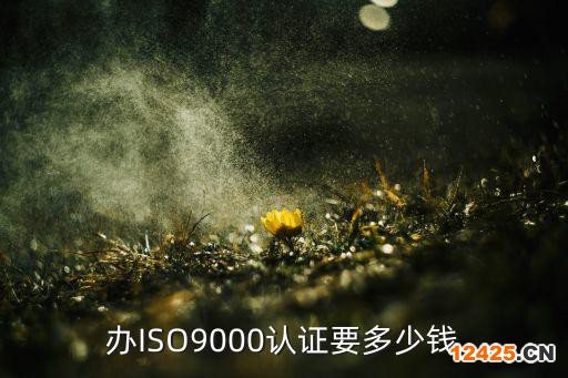 辦ISO9000認證要多少錢