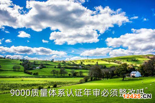 9000質(zhì)量體系認證年審必須整改嗎