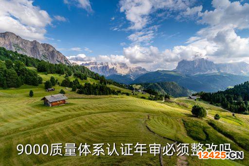 9000質(zhì)量體系認證年審必須整改嗎