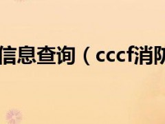cccf消防產品信息查詢(cccf消防產品查詢)