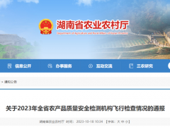 湖南省24家檢驗檢測機構飛行檢查情況通報